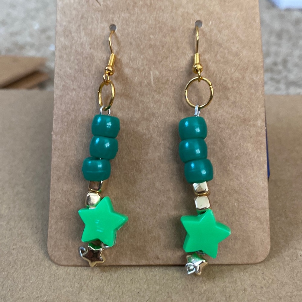Green Earrings